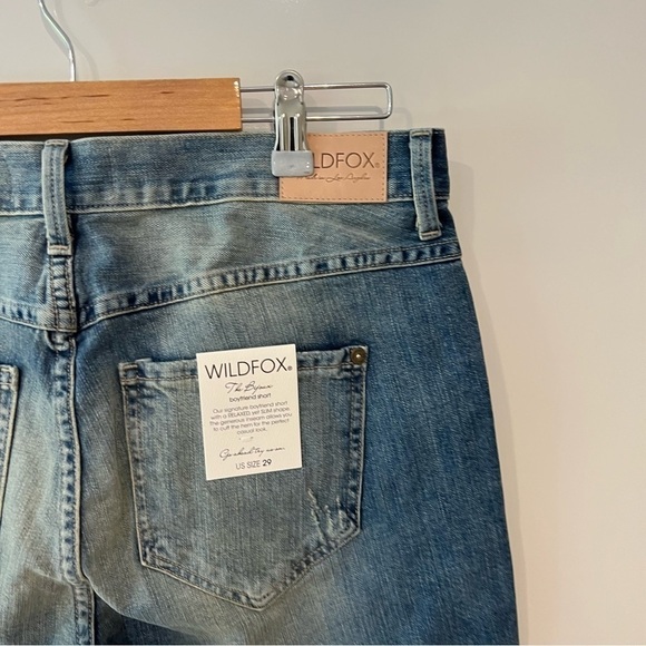 Nwt Wildfox Bijoux Boyfriend Shorts in Fallen Wash - Picture 6 of 12
